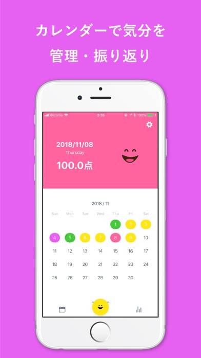 「気分をメモする感情日記アプリ - エモ日記」のスクリーンショット 2枚目