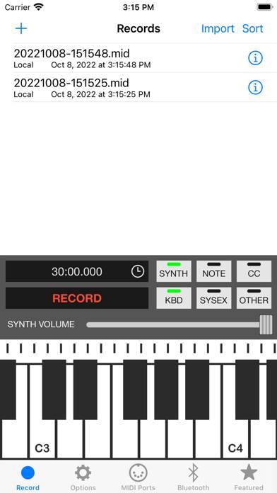 「MIDI Recorder with E.Piano」のスクリーンショット 1枚目