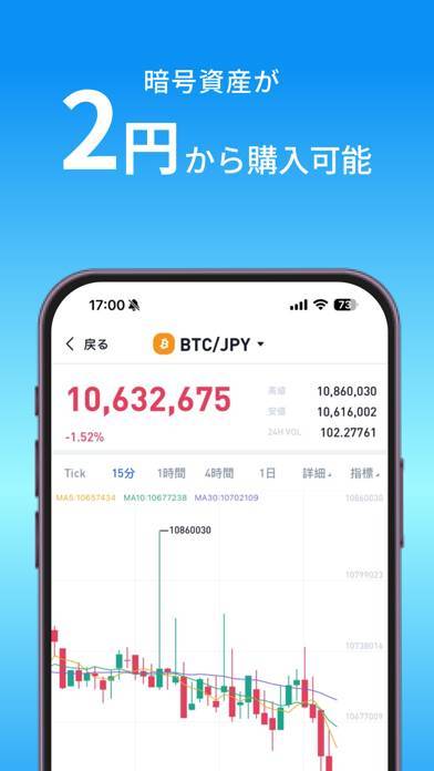 「BitTrade ビットコインなど暗号資産・仮想通貨取引」のスクリーンショット 3枚目