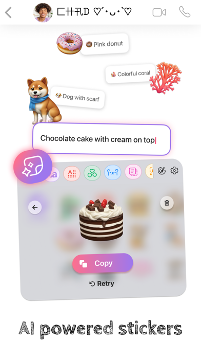 「Fonts - AI Stickers」のスクリーンショット 2枚目