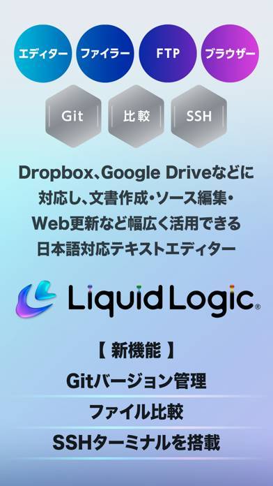 「テキストエディタ LiquidLogic」のスクリーンショット 1枚目