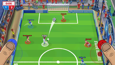 「サッカーの試合: Soccer Battle」のスクリーンショット 1枚目