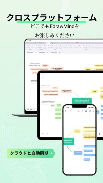 「EdrawMind: マインドマップ＆ブレインストーム」のスクリーンショット 1枚目