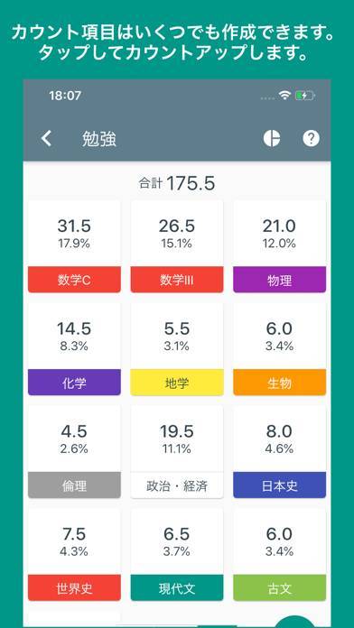 「CounTik - なんでも数えて管理する」のスクリーンショット 2枚目