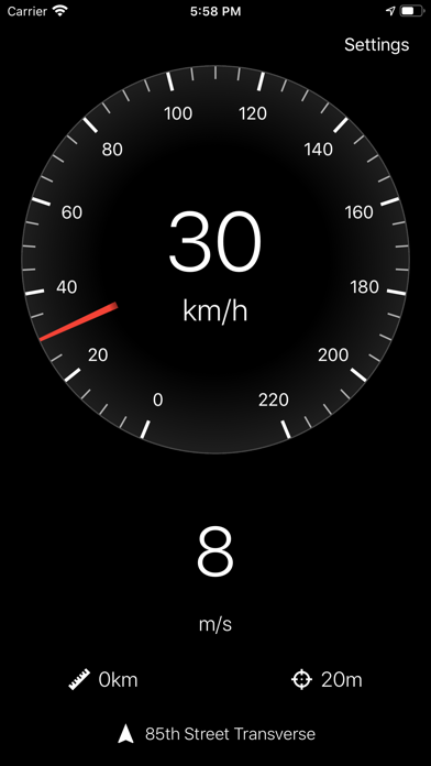 「GPS Speedometer・Speed Tracker」のスクリーンショット 2枚目
