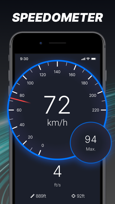 「GPS Speedometer・Speed Tracker」のスクリーンショット 1枚目