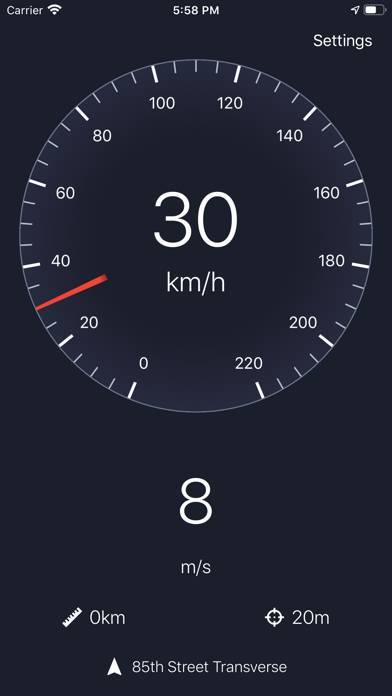 「Speedometer - R. Apps」のスクリーンショット 1枚目