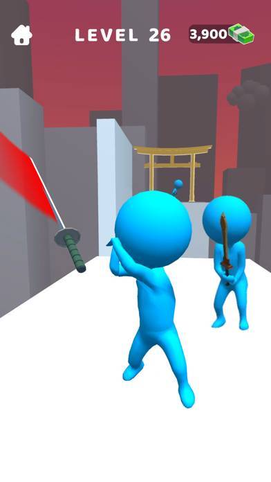 「ソードプレイ！3D忍者が駆け抜け斬りまくる」のスクリーンショット 3枚目