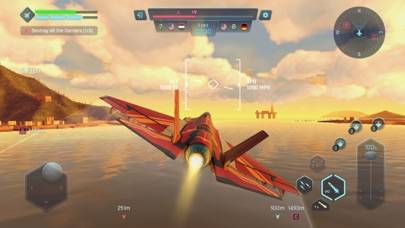 「空の戦士：戦闘機での戦闘ゲーム」のスクリーンショット 2枚目