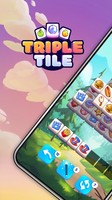 「Triple Tile: トリプルタイルパズル合わせゲーム」のスクリーンショット 1枚目