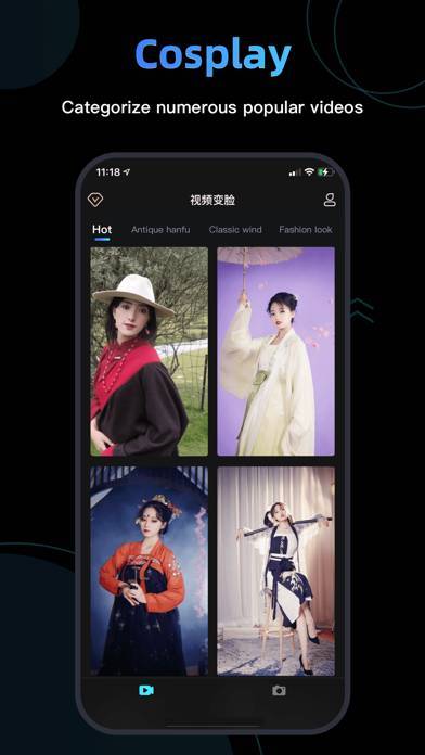 「Magic Face-ワンクリックビデオドレスアップ」のスクリーンショット 1枚目