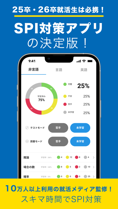 「SPI言語・非言語 就活問題集 -適性検査SPI3対応-」のスクリーンショット 3枚目