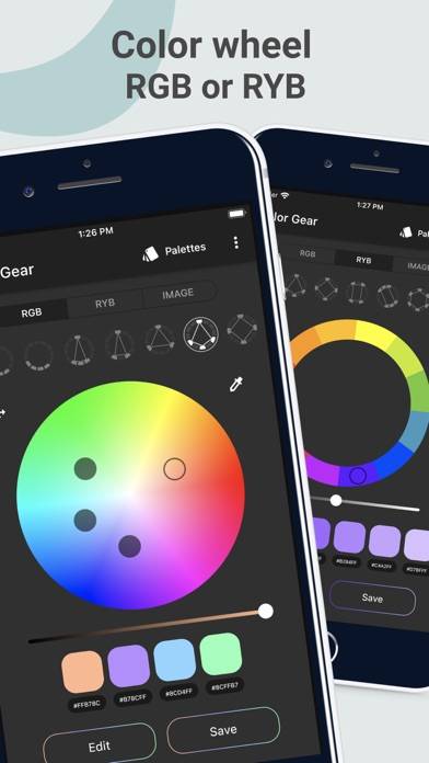 「Color Gear: 色相環、カラーパレット」のスクリーンショット 1枚目