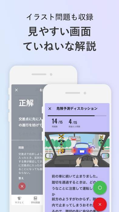 すぐわかる 運転免許の学習アプリ 仮免 本免学科試験問題集 普通自動車 Appliv