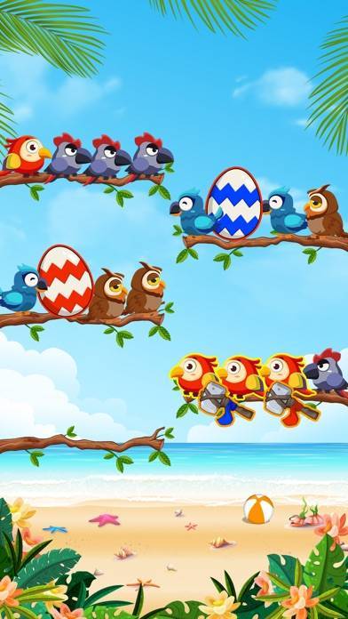 「鳥の色のパズルを並べ替える」のスクリーンショット 3枚目