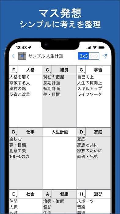 「Official MandalaChart App」のスクリーンショット 2枚目