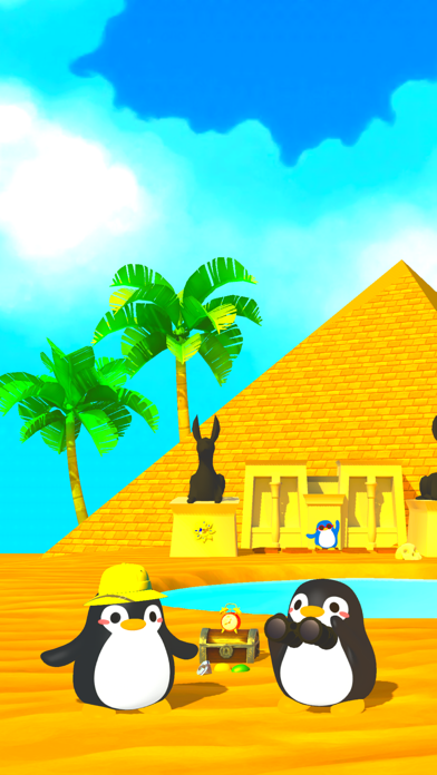 「脱出ゲーム ペンギンくんのピラミッド大冒険」のスクリーンショット 1枚目