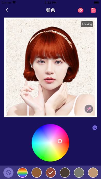 「顔加工-髪型シミュレーション・髪色変えるアプリ・髪の毛・前髪」のスクリーンショット 3枚目