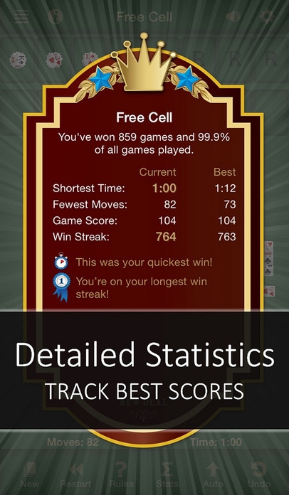 「Solitaire Free for iPhone & iPad」のスクリーンショット 2枚目