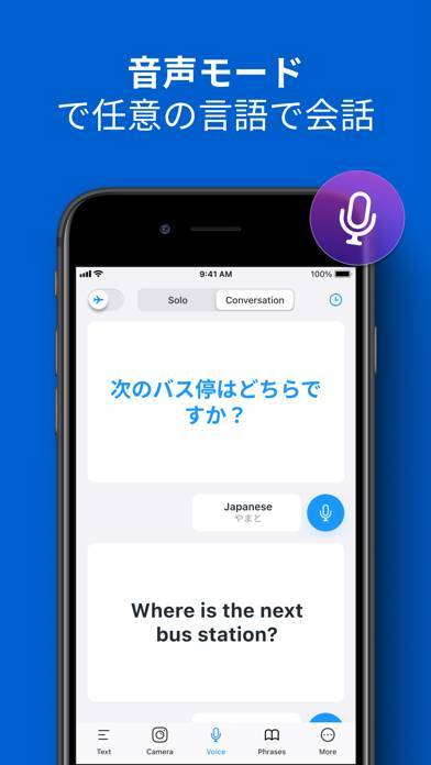 「iTranslate 翻訳: 音声、写真、テキストの翻訳機」のスクリーンショット 3枚目