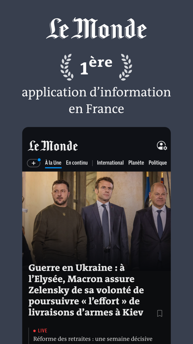 「Le Monde, Actualités en direct」のスクリーンショット 1枚目