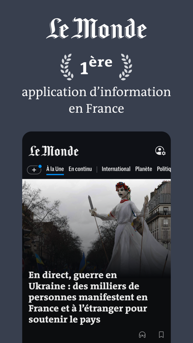 「Le Monde, Actualités en direct」のスクリーンショット 1枚目