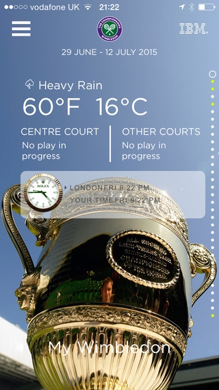 「The Championships, Wimbledon 2015 - Tennis Grand Slam」のスクリーンショット 1枚目
