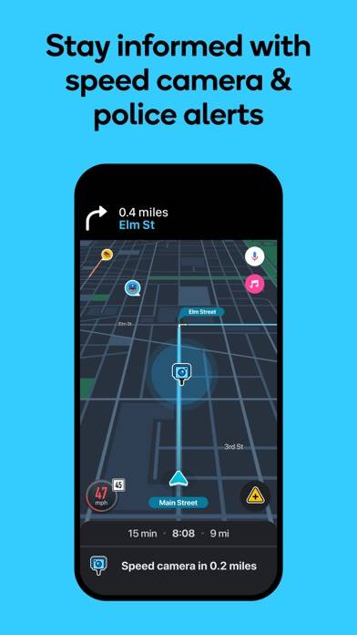 「Waze カーナビ & 交通情報」のスクリーンショット 3枚目