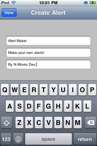 「Alert Maker - Make your own alerts!」のスクリーンショット 2枚目