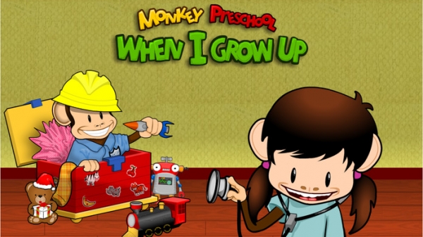 「Monkey Preschool: When I Grow Up (Holiday Edition)」のスクリーンショット 1枚目