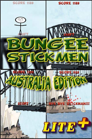 「Bungee Stickmen バンジー スティックマン – オーストラリア バージョン {LITE +} 日本の」のスクリーンショット 1枚目
