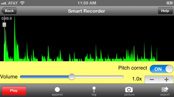「Smart Recorder Lite - 無料音楽とボイスレコーダー」のスクリーンショット 2枚目