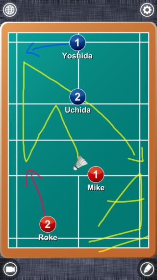「Badminton board (バドミントンボード)」のスクリーンショット 1枚目