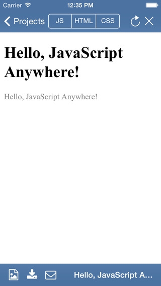 「JavaScript Anywhere」のスクリーンショット 2枚目