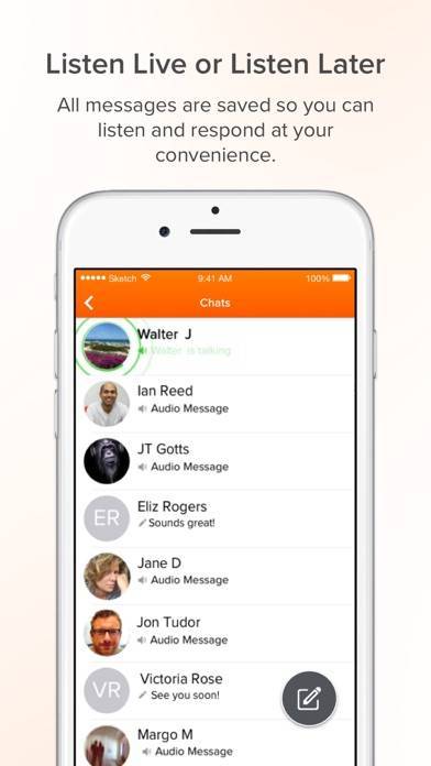 「Voxer トランシーバー PTT」のスクリーンショット 2枚目