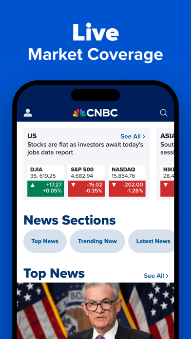 「CNBC: Stock Market & Business」のスクリーンショット 1枚目