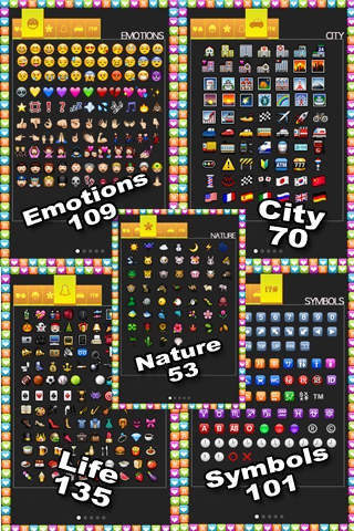「絵文字 - Emoji ☺☀☆☄ HD」のスクリーンショット 3枚目