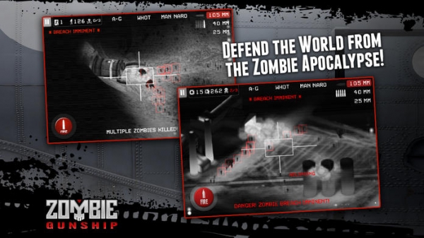 「Zombie Gunship: Gun Down Zombies」のスクリーンショット 2枚目