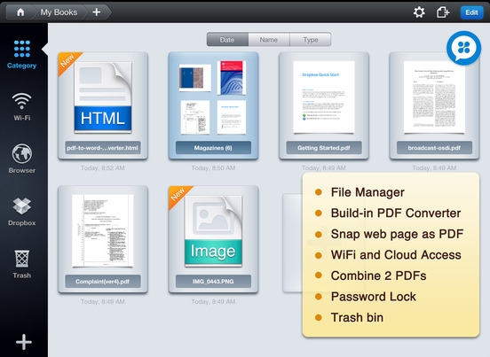 「DocAS - PDF変換、PDF注釈、メモテーキング、リーダー」のスクリーンショット 2枚目
