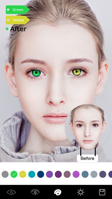 「Magic Eye Color-Face Makeup Plus&Red Eyes Remover」のスクリーンショット 1枚目