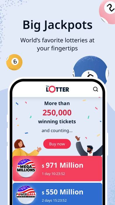 「theLotter - Play Lotto Online」のスクリーンショット 1枚目
