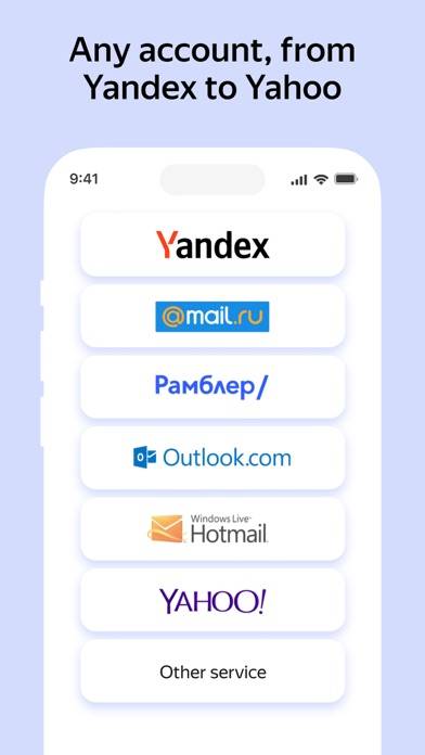 「Yandex Mail - Email App」のスクリーンショット 2枚目