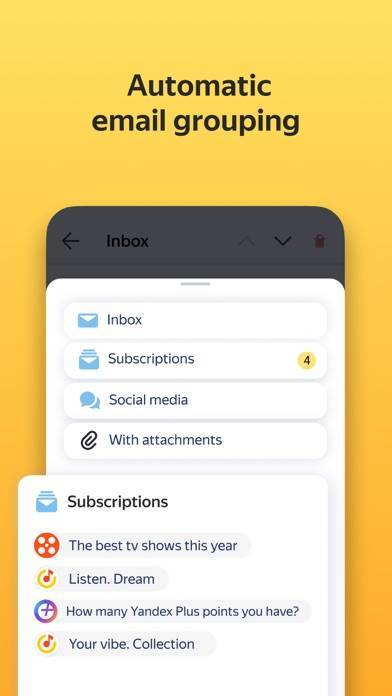 「Yandex.Mail - Email App」のスクリーンショット 2枚目