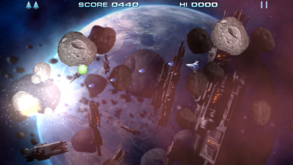 「Retro Dust - Classic Arcade Asteroids Vs Invaders」のスクリーンショット 2枚目