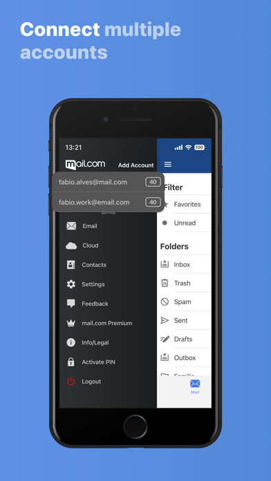 「mail.com: Free email & cloud」のスクリーンショット 3枚目