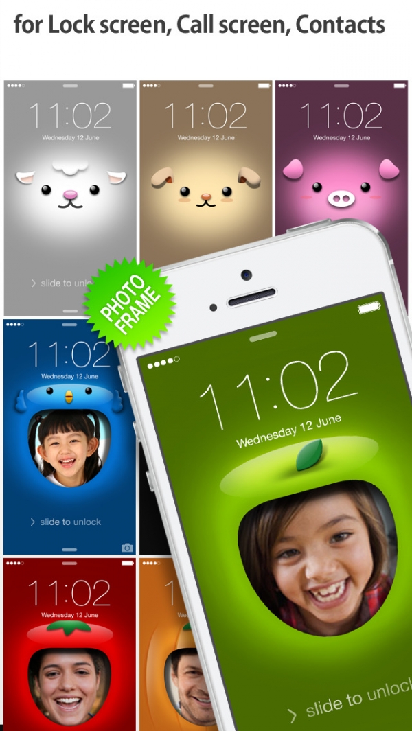 「iFaceMaker ( Cute and funny faces ) : for Lock screen, Call screen, Contacts profile photo, instagram」のスクリーンショット 2枚目