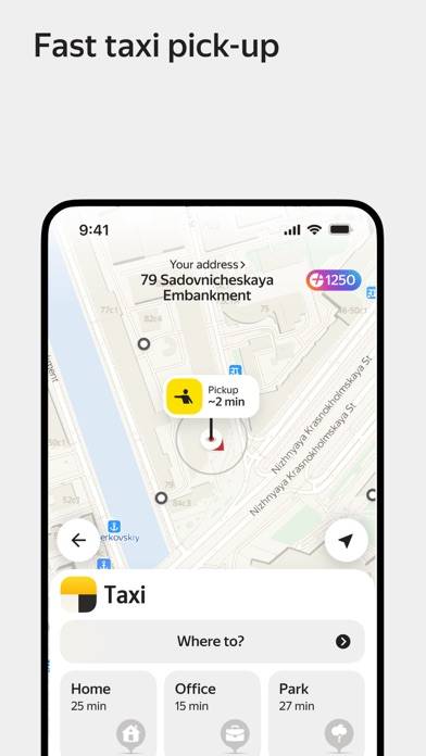 「Yandex Go — taxi and delivery」のスクリーンショット 3枚目