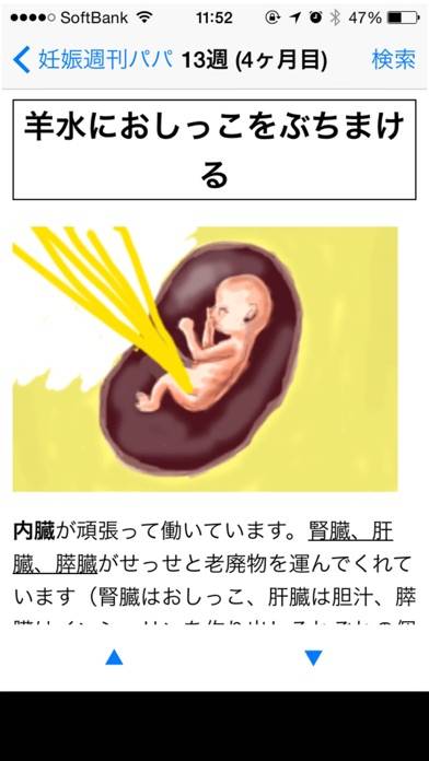 「妊娠週刊パパ 〜出産や分娩のママの気持ちをお父さんに〜」のスクリーンショット 3枚目