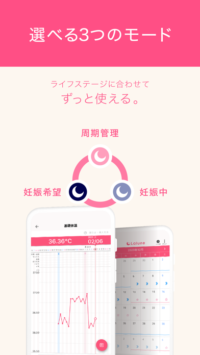 「ラルーン｜生理・妊活・妊娠・基礎体温・ピルの管理に」のスクリーンショット 2枚目
