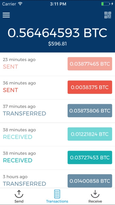 「Blockchain - Bitcoin Wallet」のスクリーンショット 2枚目